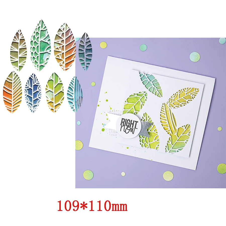 

Featured Hollow Leaves Set Delicate Pattern New Style Metal Cutting Dies For Popular Scrapbooking Album Paper DIY New Cards
