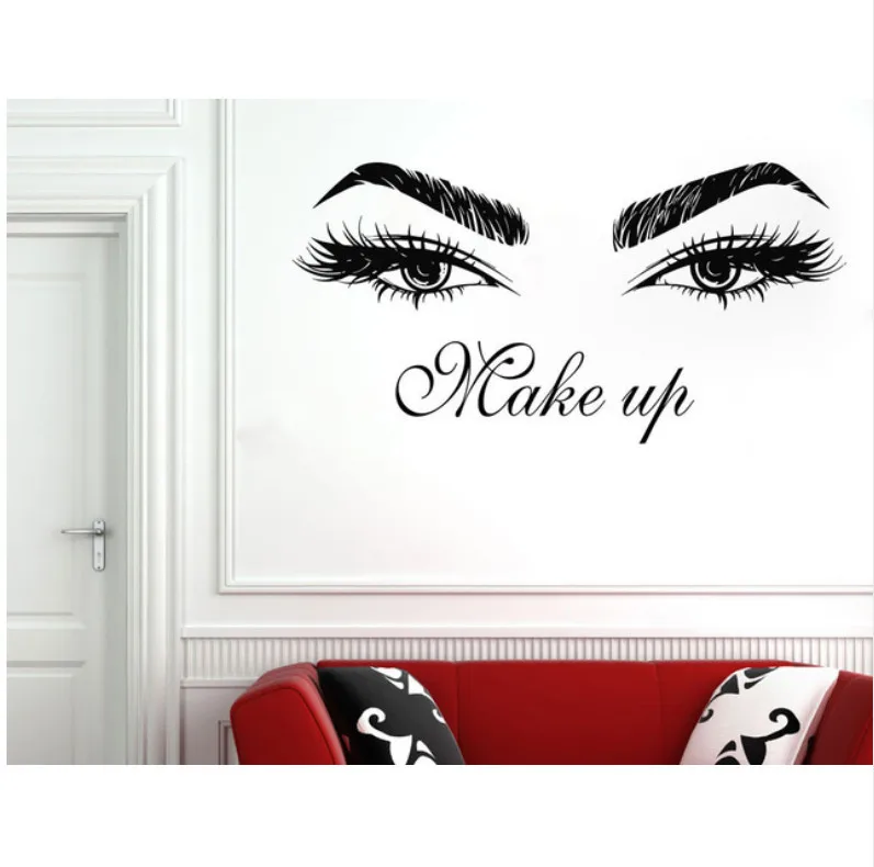 Wake up Eyes Generation резные съемные наклейки на стену гостиная спальня диван фон настраиваемый MU3046