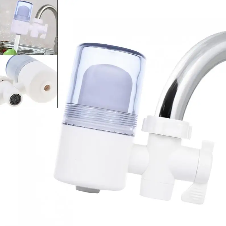 Portable 2L/min Washable Ceramic Filter Faucet Tap Water Purifier Support Two Water Modes with 3 Interface Connectors