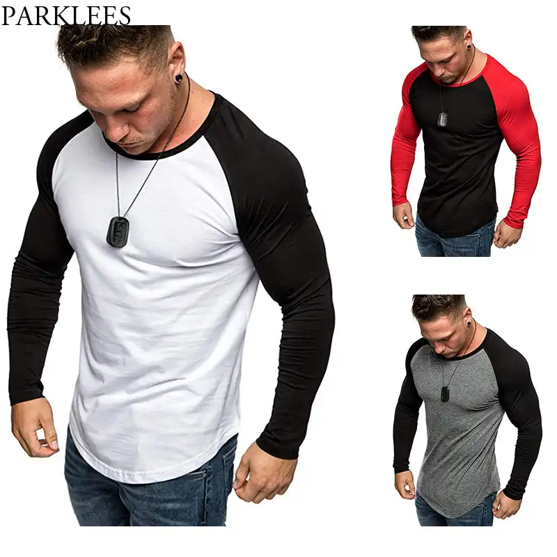mens baseball tee long sleeve