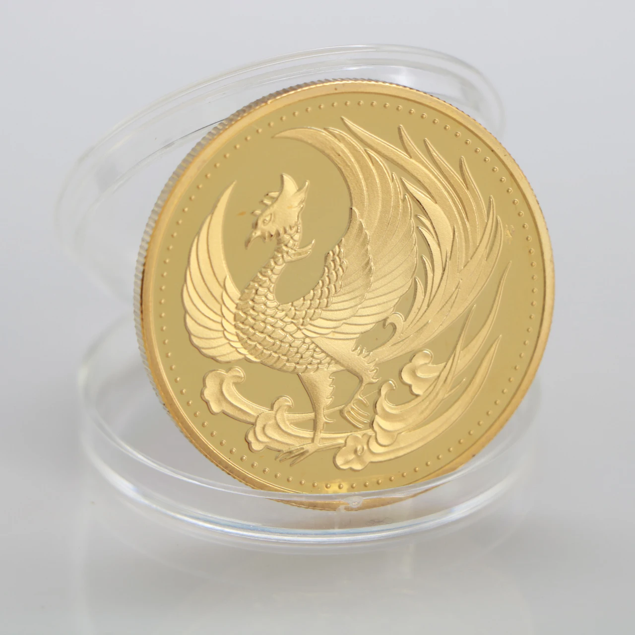 2019 New Japan Golden Phoenix Chrysanthemum Metal Coins Souvenir Art Gold Coin Collection Gift Dia 40MM | Дом и сад