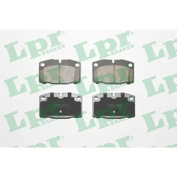Колодки тормозные OPEL KADETT E/DAEWOO NEXIA 8v R13 передние LPR
