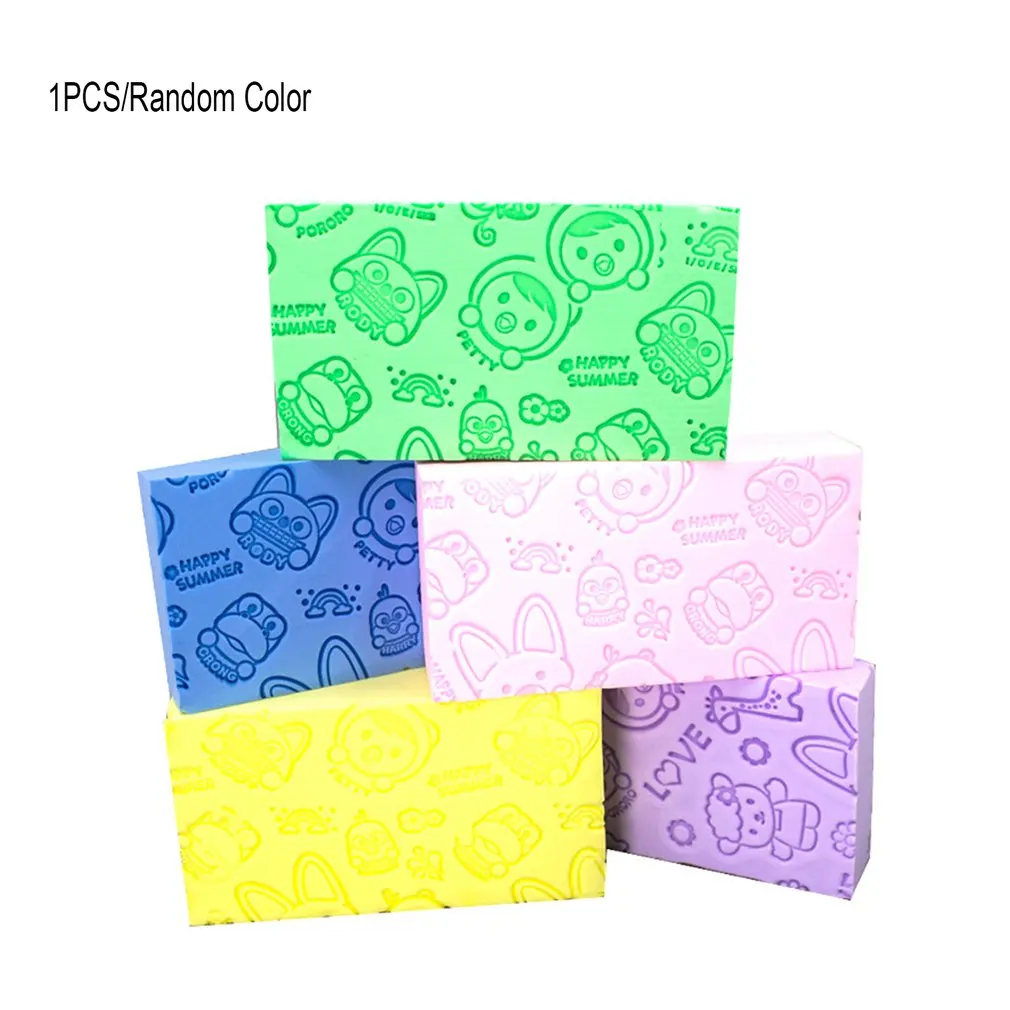 

High Density Does Not Fade Bao Lulu Bath Sponge Cartoon Mud Mud Artifact Baby Bath Does Not Hurt Sling Sponge