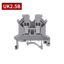 

Din Rail Terminal Block UK-2.5B Wire Electrical Conductor Universal Connector Screw Connection Terminal Strip Block UK2.5 10Pcs