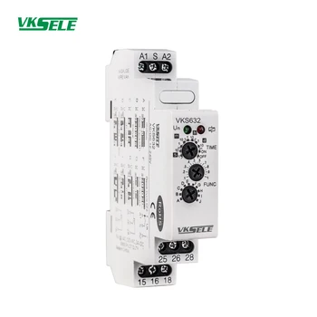 

VKS632 15A AC/DC 12-240V 10 adjustable types multi functions timer relay switch