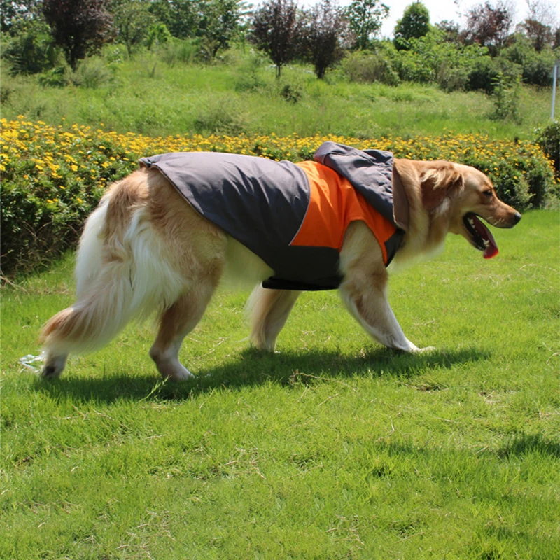 

Winter Large Dog Clothes waterproof big dog Coat Warm Fleece hoodie Pet Clothing Vest Reflective Medium Dog Jacket Outdoor Sport