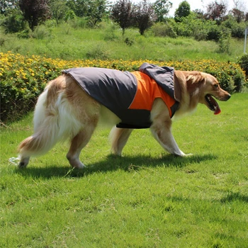 

Winter Large Dog Clothes waterproof big dog Coat Warm Fleece hoodie Pet Clothing Vest Reflective Medium Dog Jacket Outdoor Sport