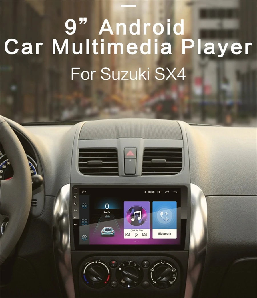  For Android 9.1 Quad-core RAM 1GB ROM 16GB 9'' Car Stereo Radio GPS WIFI 3G 4G BT DAB Mirror Link O
