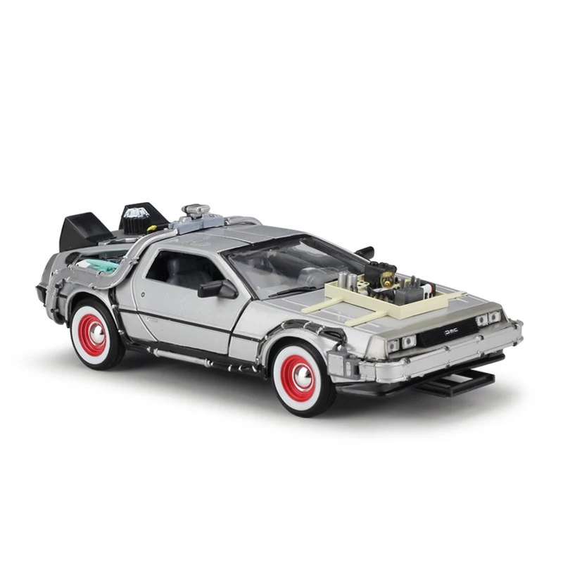 1:24 Welly DMC-12 DeLorean Time Machine Назад в будущее автомобиль статические литые автомобили