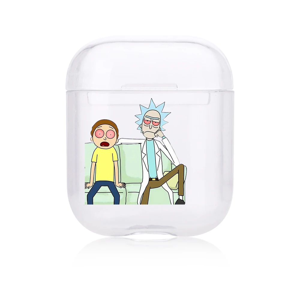 Чехол с анимацией Рика и Морти для Airpods 1 2, чехол, беспроводная защитная коробка для наушников с Bluetooth, мягкий чехол для наушников Airpods - Цвет: I301918