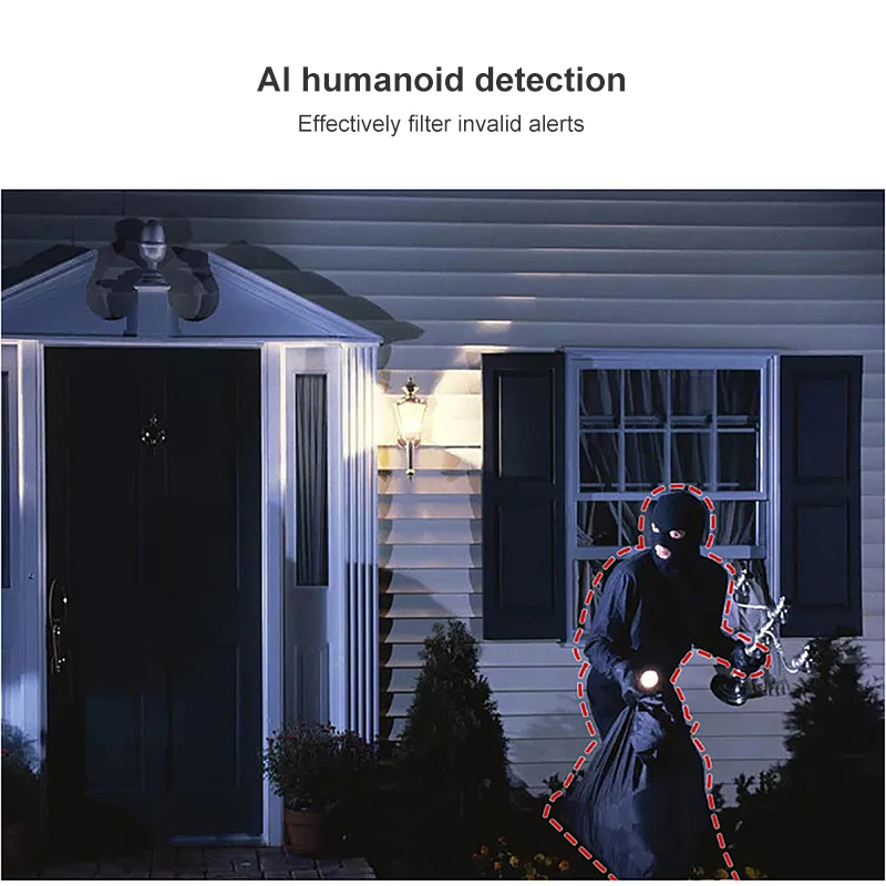 Xiaovv Smart P1 Outdoor Camera 2K 1296P 270° PTZ Rotate WiFi Webcam Humanoid Detect Waterproof Security Cameras For Mi Home