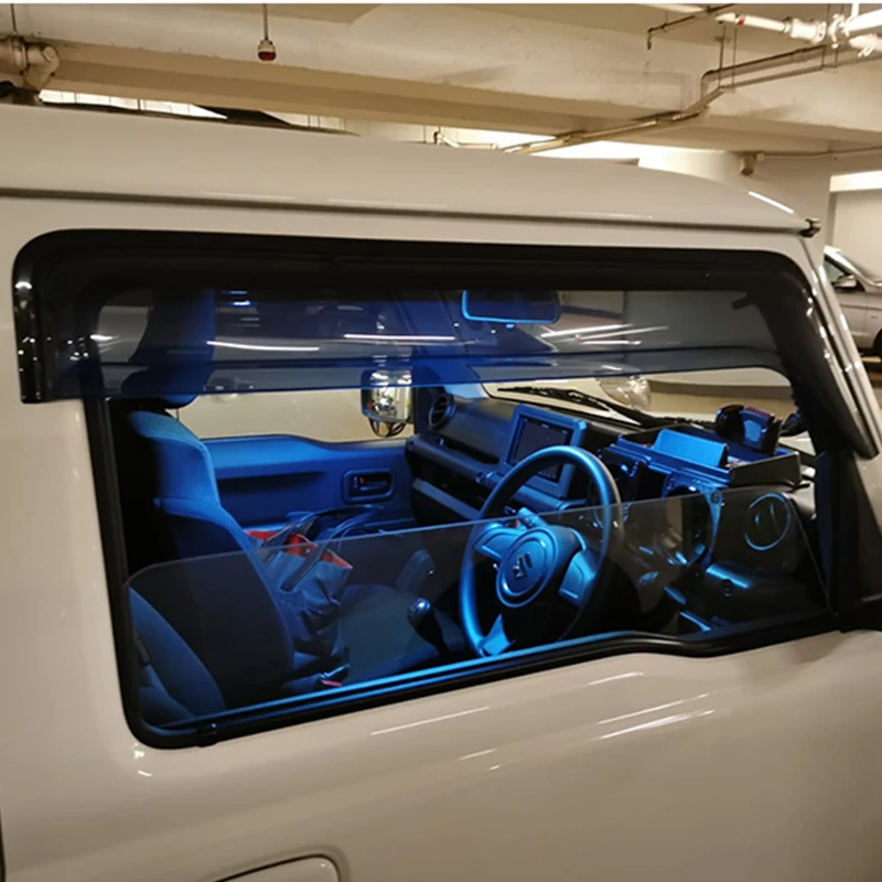 Rain shield Windows visor Side wind window deflectors visor Windshield on the Windows Accessories For Suzuki Jimny 2005-2020