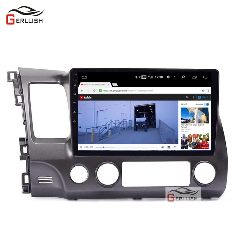 Android 8 1 автомобильный dvd плеер gps для honda civic 2006 2011 Автомобильный Радио Видео