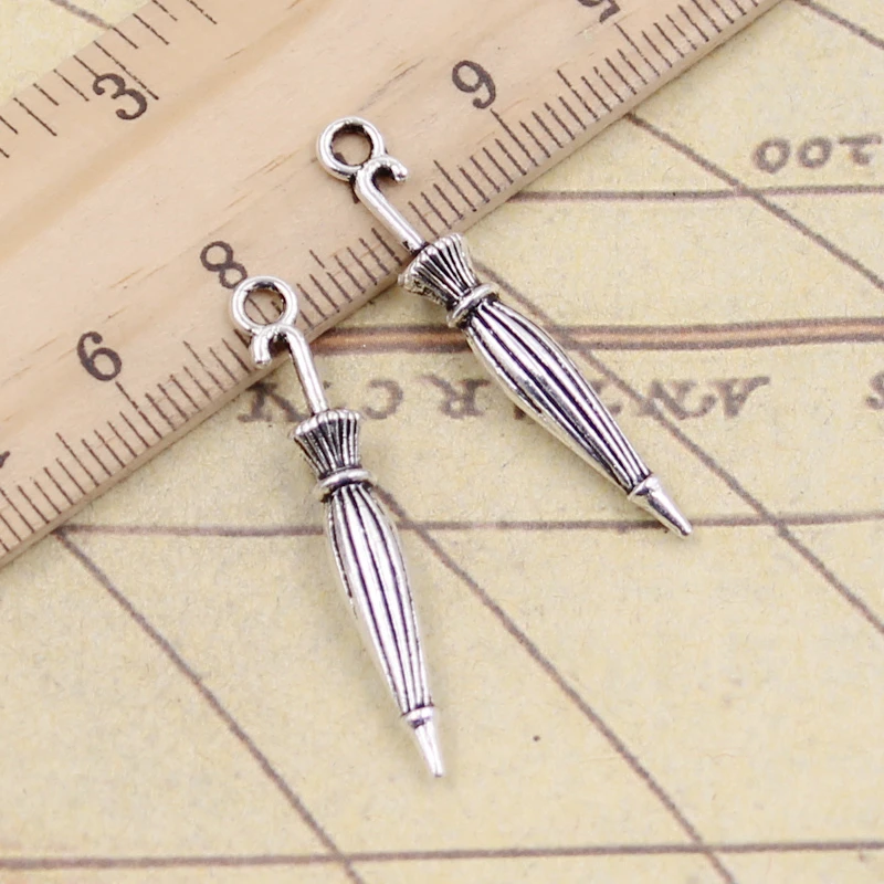 20 штук Подвески Зонт 35x5mm тибетская бронзовая из серебра под старину подходят для