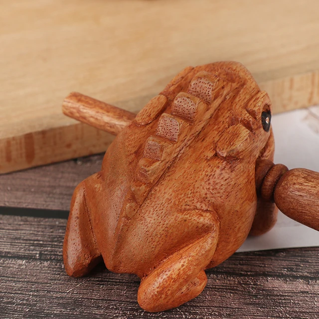 Animal Money Frog Clackers Kids Musical Instrument Percussion Toy Gift Children Toys Gift Wooden Lucky Frog Toy 6