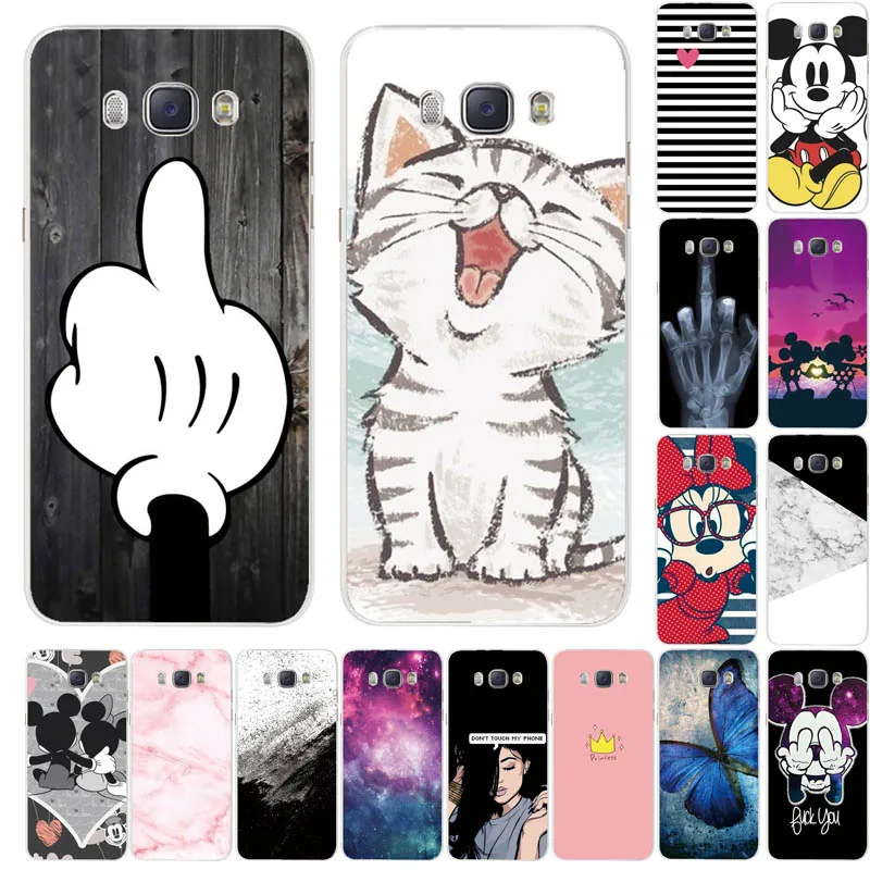 

For Funda Samsung Galaxy J3 J5 J7 2016 Case J310 J510F Cover Painted Back Protective Phone Case For Coque Samsung J710F