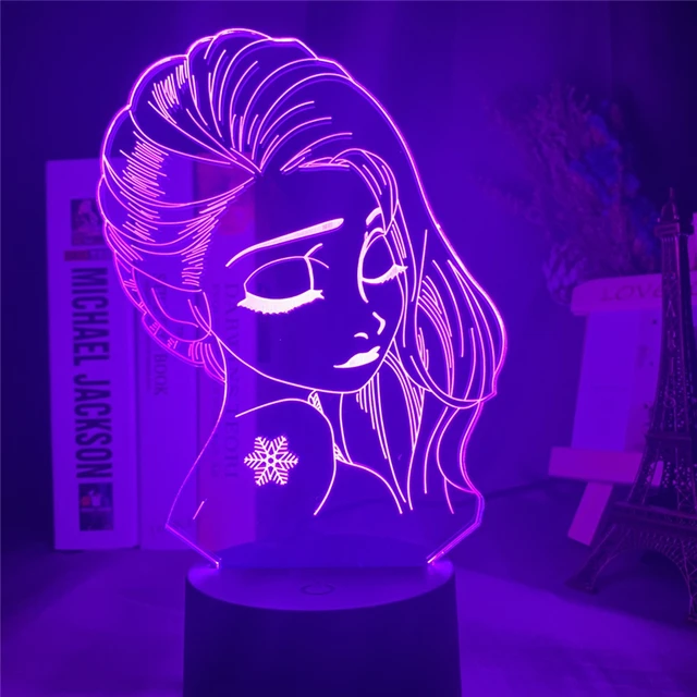 Lampe 3D Elsa la Reine des Neiges