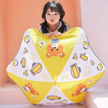 

Primary School Children Umbrella Children Umbrella Boys Girls Sunny Umbrellas Kids Ultralight Kindergarten Long Handle Umbrella