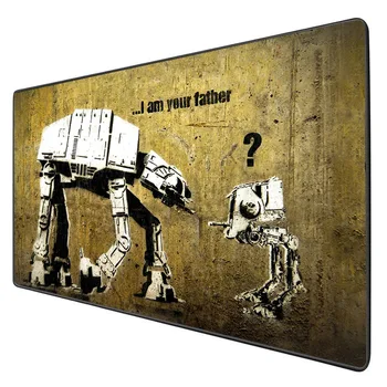 

XGZ Large gaming mousepad 2xl Robot Wall pattern HD printing desk mat pc notebook keyboard pad rubber anti-skid support custom