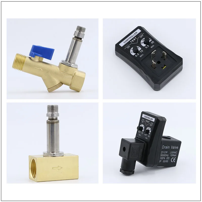 AC 220 V/DC 24V 1/" электронный времени 2 Way воздушный компрессор бак газа автоматический СПУСКНОЙ КЛАПАН