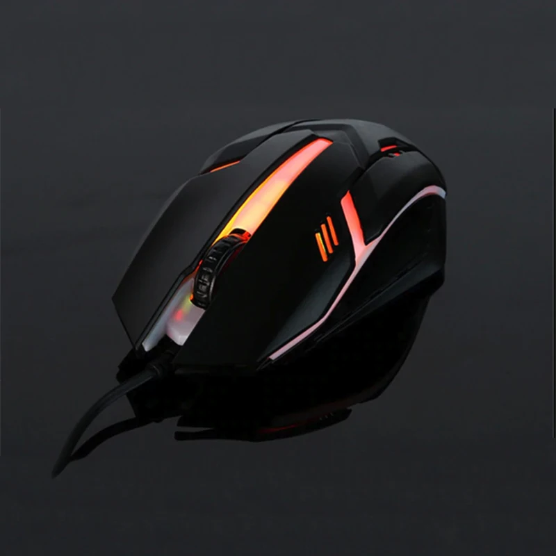 5 Button USB Wired LED Breathing Gaming Mouse Fire Button 3200 DPI for Laptop PC