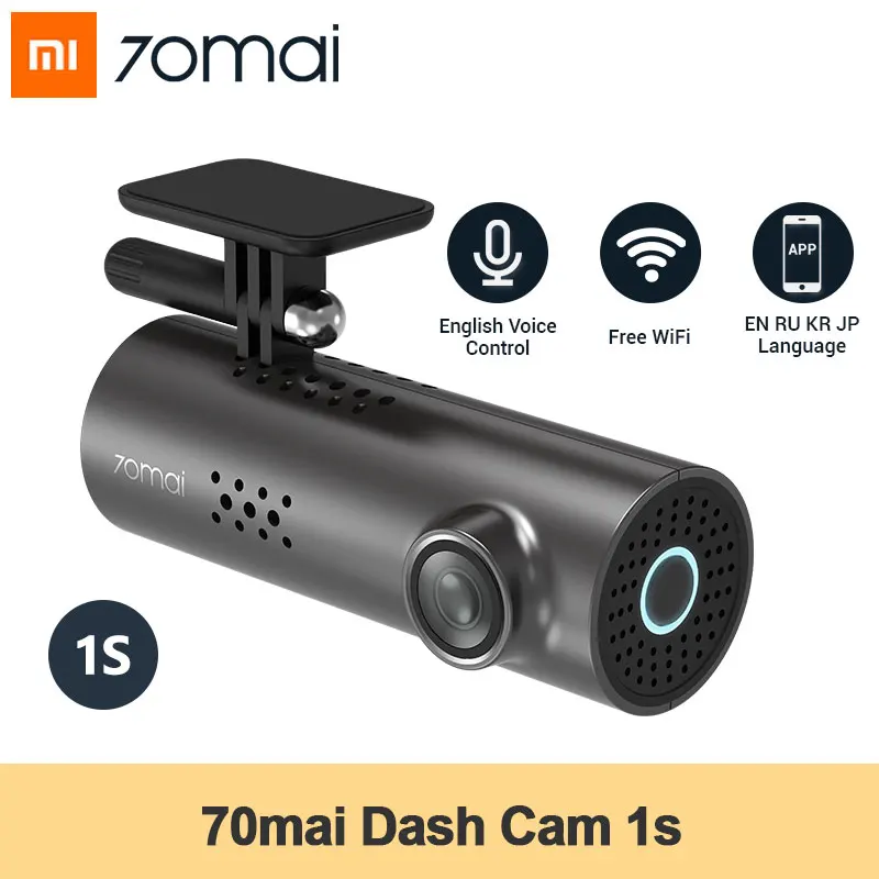

Xiaomi 70mai Car DVR 1S APP English Voice Control 70mai Cam 1S 1080P HD Night Vision Dash Cam Wifi 70 MAI 1S Car Camera Recorder