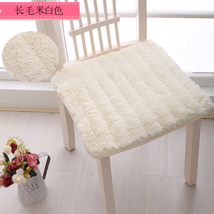 beige Однотонная мягкая подушка для стула, детский коврик, 10 цветов, подушка для кухонного стула, подушка для обеденного сиденья, almofada decorativa - Цвет: beige