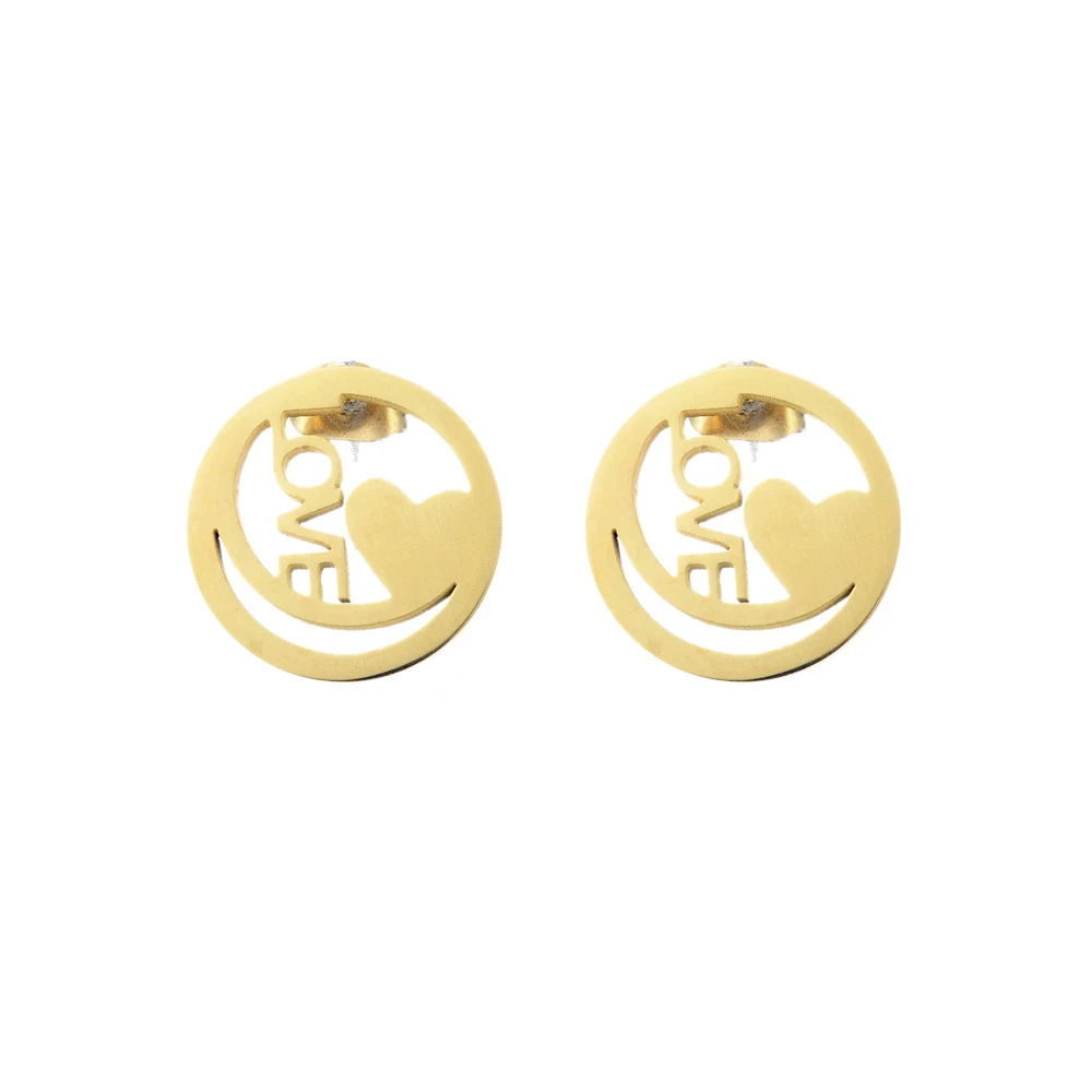

053 Jewelry Set For Women Silver & Gold Color Round Design Necklace Stud Earrings Party Jewelry 2020