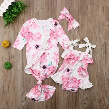 

Toddler Baby Girl Floral Sleep Bag Romper Clothes Family Matching Outfits