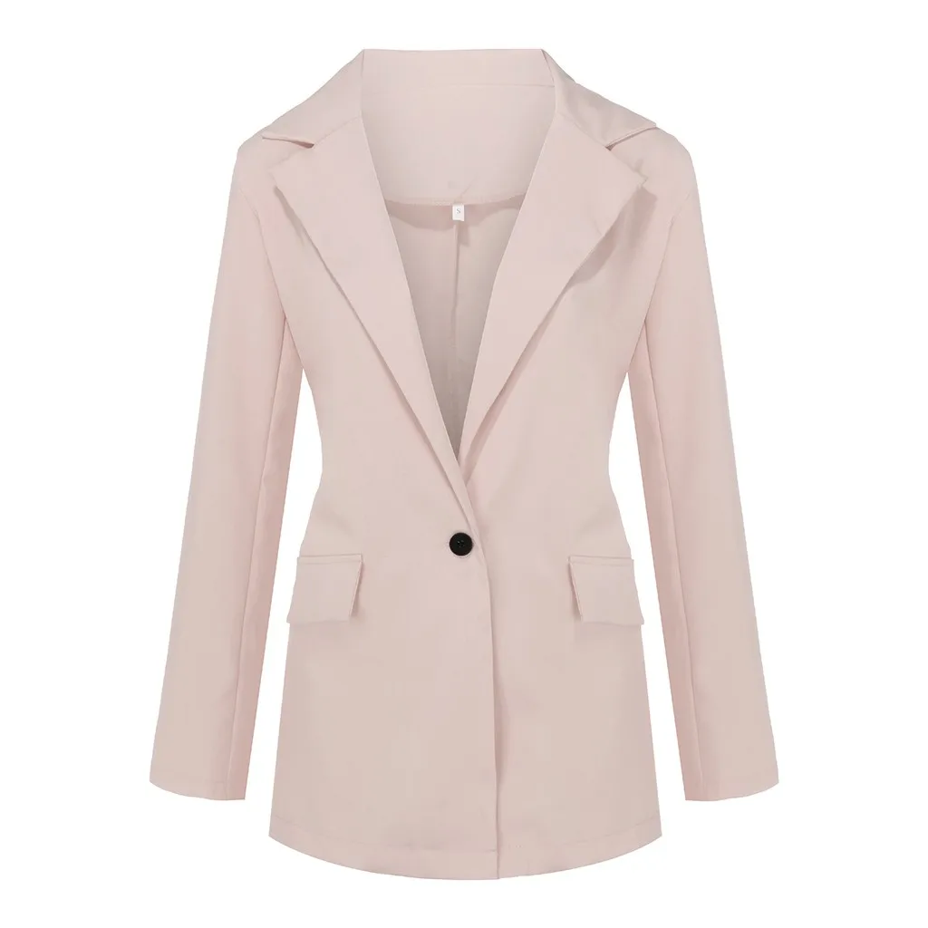 Robe femme Женский Повседневный блейзер с рюшами, длинный рукав, открытая передняя посадка, офисный кардиган, куртка женское осеннее пальто