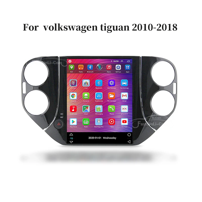 Для Volkswagen Tiguan 1 NF Tesla style screen 2007 2016 автомобильное радио мультимедийный видеоплеер