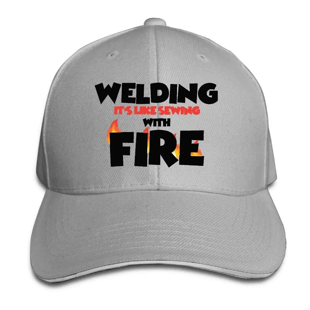 Сварка это как Шитье с огнем унисекс водителя грузовика шапки Билла бейсбольные шляпы сэндвич шляпа