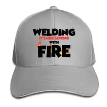 Сварка это как Шитье с огнем унисекс водителя грузовика шапки Билла бейсбольные шляпы сэндвич шляпа