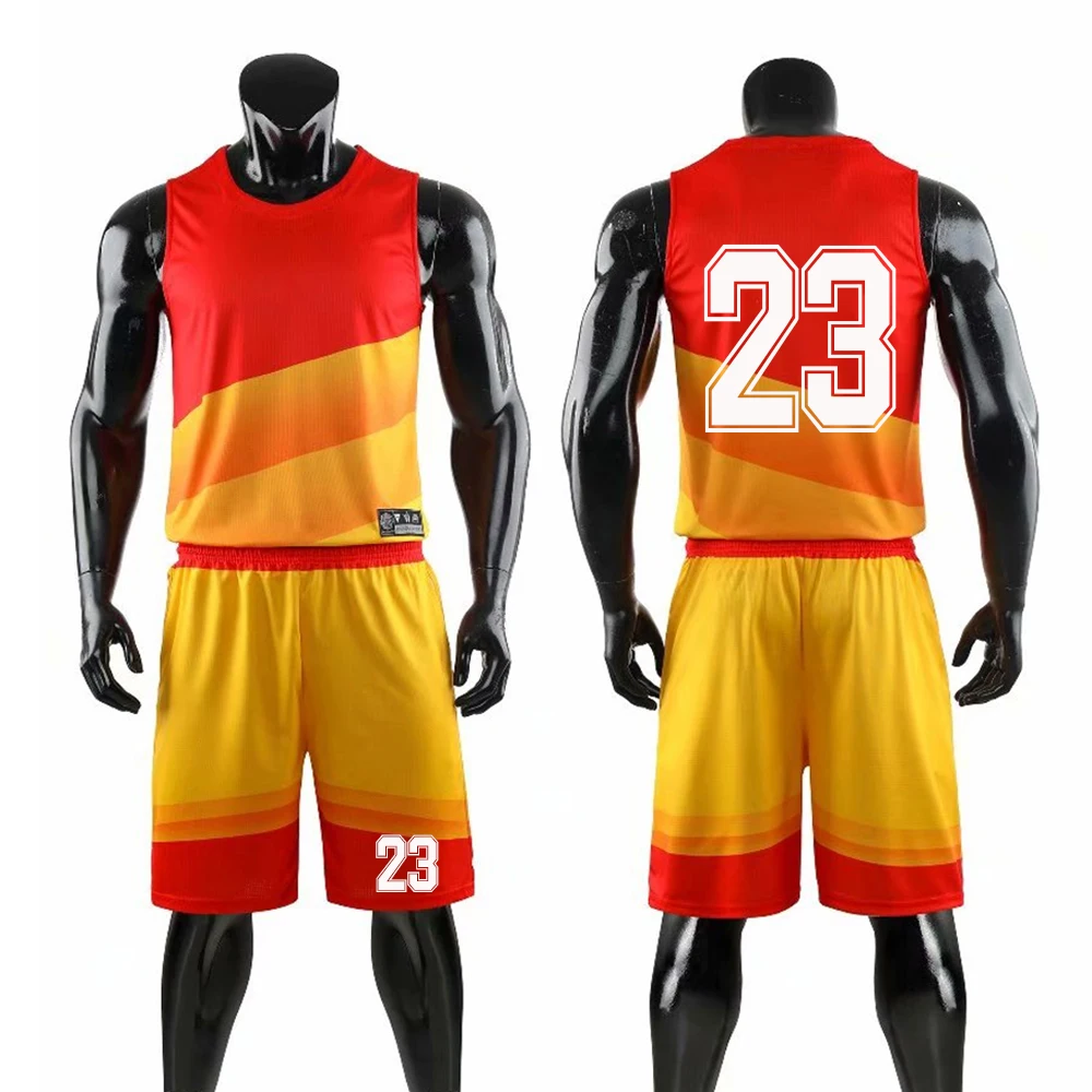College Basketball Jerseys High Quality Breathable Vest Shorts Sets Kids Men Basketball Uniform Kit Throwback Training Suit