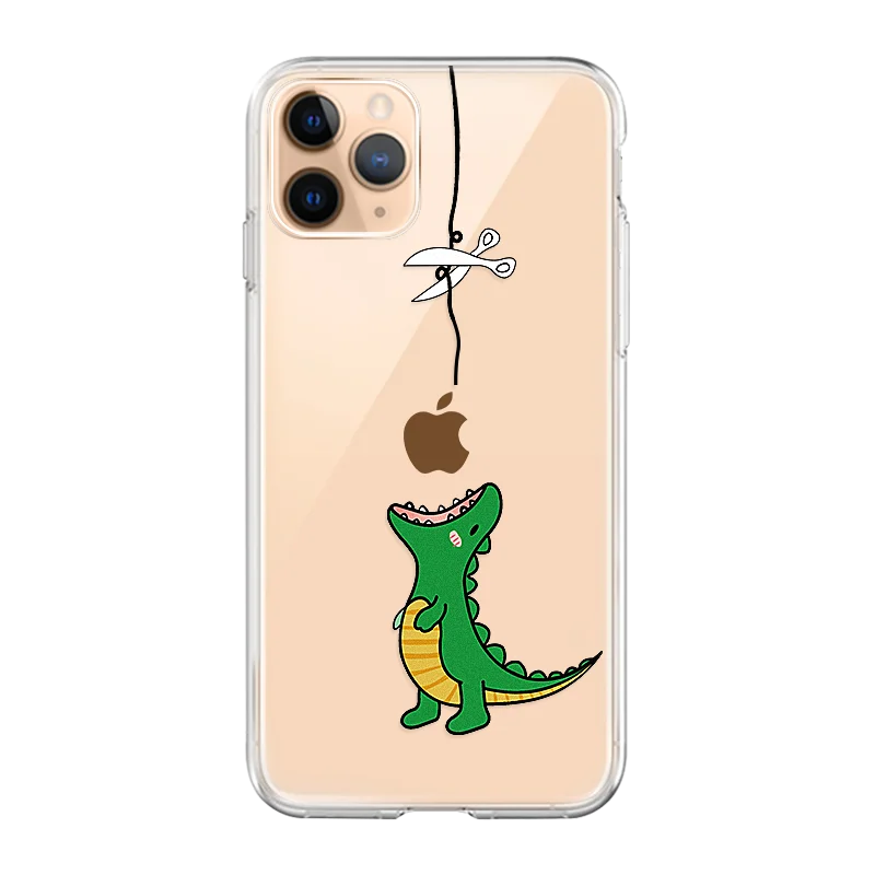 Забавный мультяшный чехол для телефона для iPhone 11 Pro 11Pro Max чехол с рисунком кота из мультфильма Мягкий силиконовый чехол из ТПУ для iPhone11 Pro Max - Цвет: 01