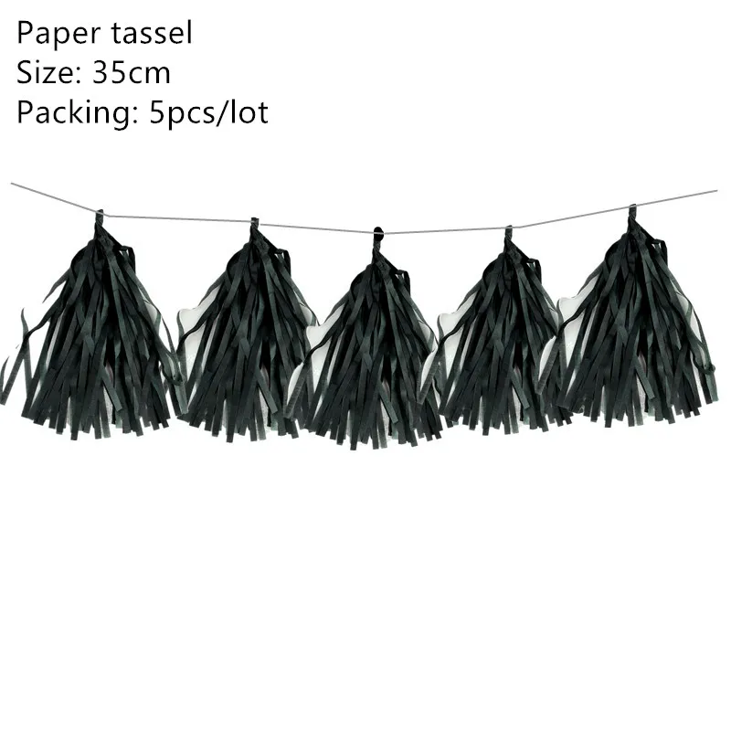 5pcs black tassel Украшения для девичника тот же пенис навсегда воздушный шар невесты быть баннер гирлянда для девичника курица вечерние Mr Mrs Свадебные украшения - Цвет: 5pcs black tassel