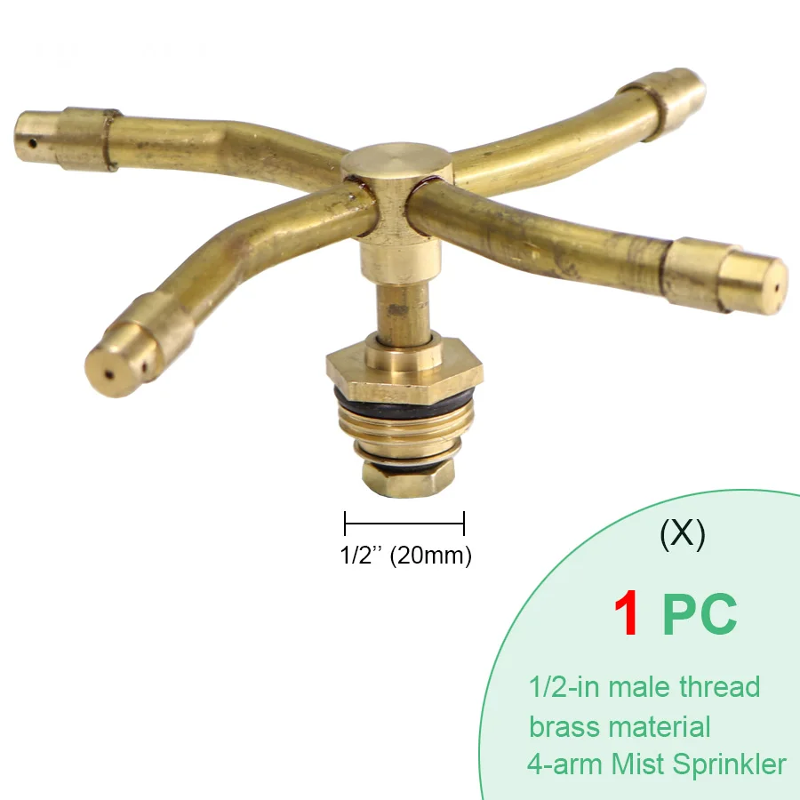 Brass Nozzle Garden Mist Sprinkler Spray Copper Misting Cooling System Nozzle Irrigation Thread Fog Watering Tools