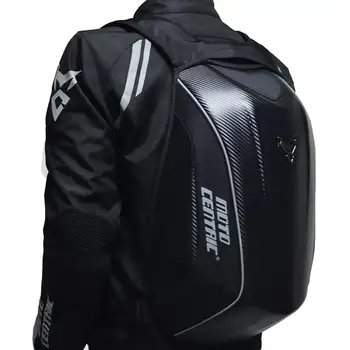

New Carbon Fiber Motorcycle Backpack Riding Bag MC Backpack Rider Waterproof Hard Shell mochila Moto Turtle Storage Bag