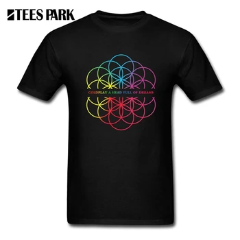 

Unique Tee Shirts Coldplay A Head Full of Dreams Music Heavy Metal Rock Band Men's Cotton Short Sleeve T Shirt Summer Man Tees