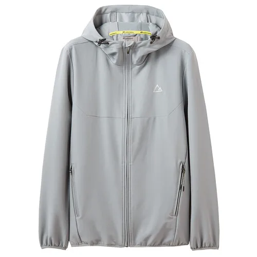 06Grey Giordano мужская ветровка с капюшоном g-motion,с небольшой вышивкой на груди, данная модель имеет несколько цветовых решений - Цвет: 06Grey