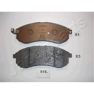 Колодки дисковые передние Mitsubishi L200 2.5TD 4WD 03 JAPANPART