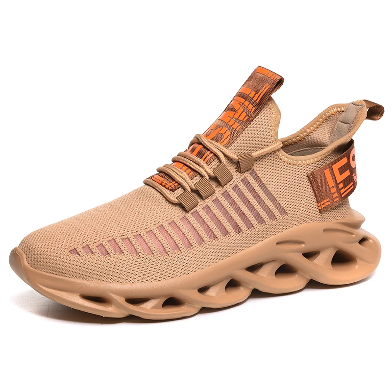 

2020 new men's running shoes large size sneaker summer casual white thick bottom twist shoes comfortable breathable mesh design