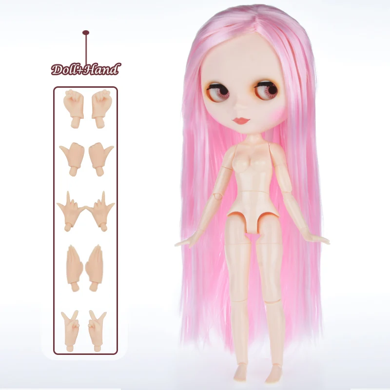 Blyth кукла Blyth матовое лицо матовая белая кожа 1/6 BJD шарнирная кукла ручной набор пользовательские куклы для девочек подарок для коллекции кукол - Цвет: Matte Face 3-HNBL15