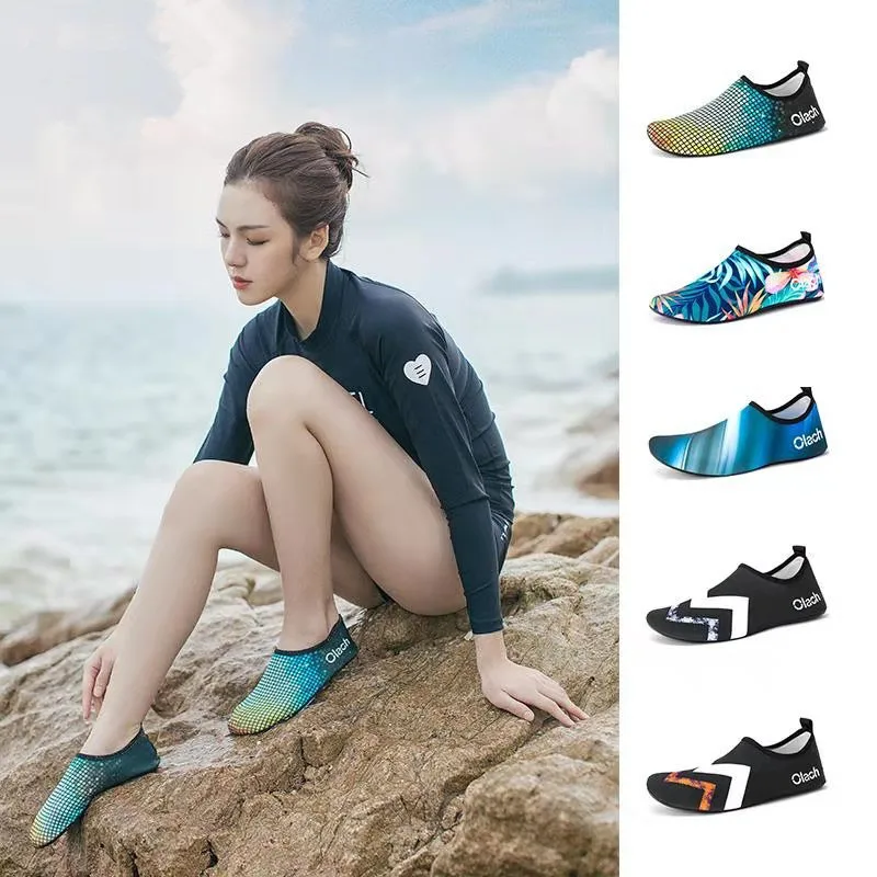 

Women Summer Beach Sport Shoes Soft Sole Barefoot Indoor Treadmill Running Shoes Girls Students Non-slip Stretch Fabric Sneakers