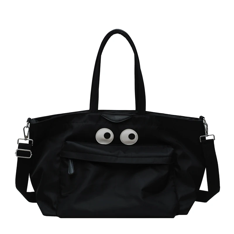 

Casual Style Shoulder Bag Large Daily Essential Waterproof Oxford Cloth Messenger Bag Large Capacity Solid Color Ladies Bag