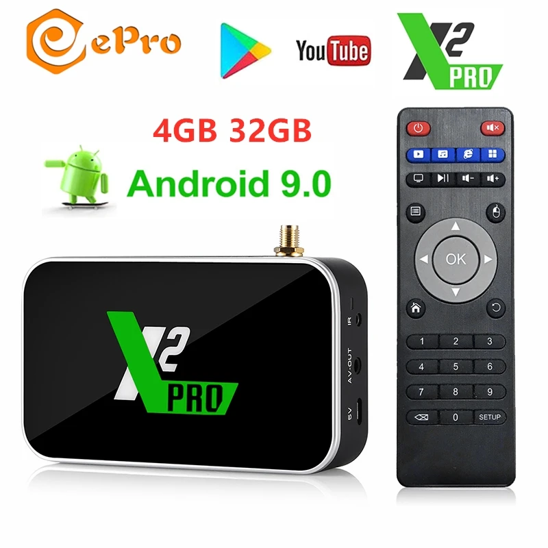 Ugoos X2 Cube X2 Pro Android 9,0 Smart tv Box 4GB32GB Amlogic S905X2 X2 Pro медиаплеер 4K 2,4G 5G WiFi 1000M PK AM6 Установочная коробка