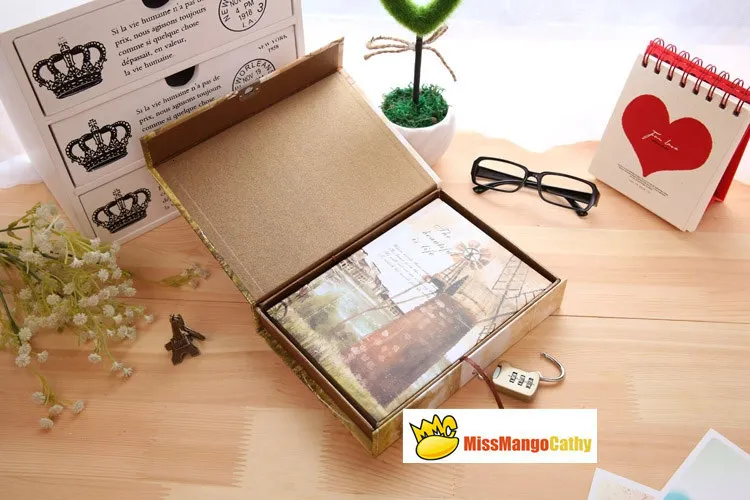 "Ориентиры" твердая обложка дневник Винтаж Ретро выстроились Freenote замок коробка для упаковки подарков журнал путешественника тетрадь