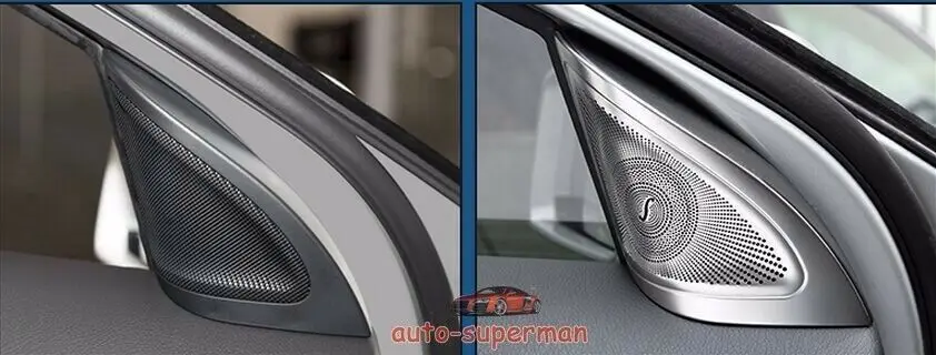 S/сталь передняя дверь стерео динамик крышка отделка хром для Benz GLA-класс X156 2013-17