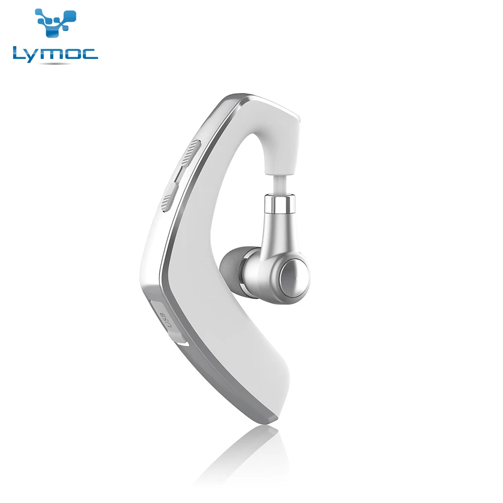 White Silver Lymoc Upgrade Y8, Bluetooth наушники, гарнитура, ушные крючки, беспроводные гарнитуры, V4.2, шумоподавление, HD микрофон, музыка для iPhone, huawei - Цвет: White Silver