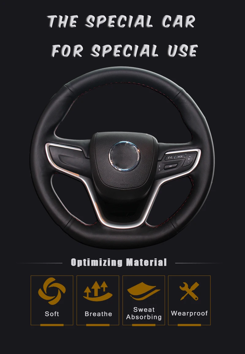 Автомобильная Оплетка на руль для Buick Excelle- DIY Ручная прошивка Авто Чехлы для интерьера аксессуары для автомобиля-Стайлинг